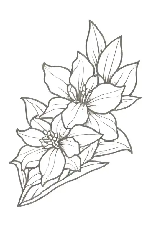 minimalist purple hyacinth flower tattoo tattoo design idea