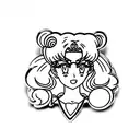 Sailor Moon Brooch tattoo design idea