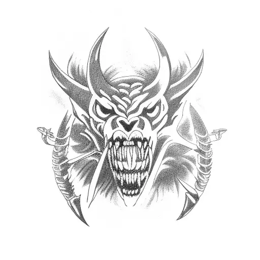 sabertooth claw marks tattoo design idea
