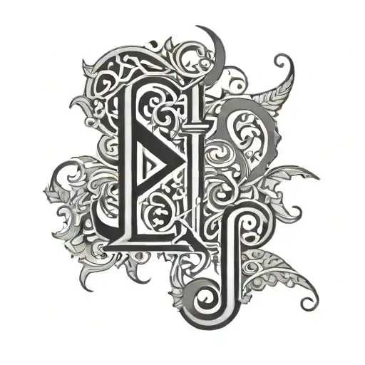 Ambigram Jackson Emery  tattoo design idea
