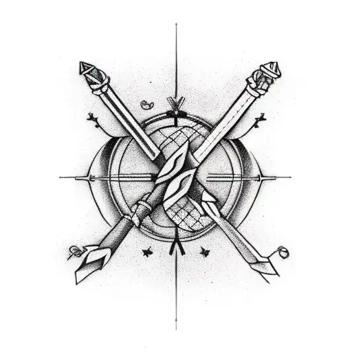 Sagittarius and Taurus bicep tattoo tattoo design idea