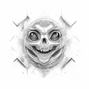 the word sent vertically  tattoo design idea