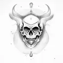 jester skull smile now cry later tattoo design idea