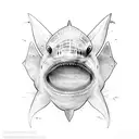 Shark , sting rays , tattoo design idea