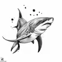 Shark , sting rays , tattoo design idea