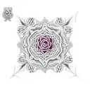 crochet hook tattoo design idea