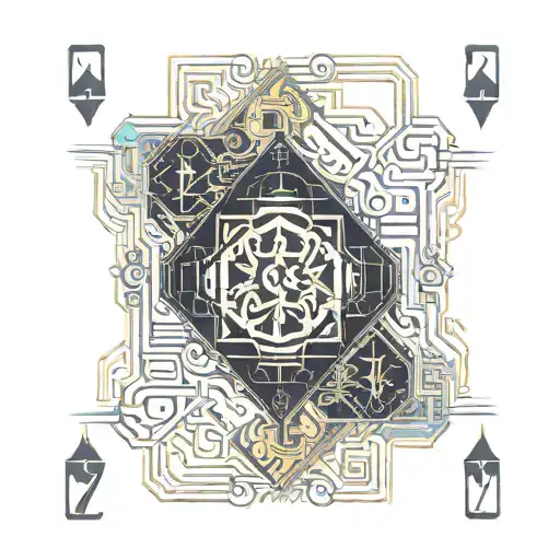 playing cards 2 and 7 tattoo design idea
