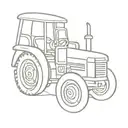 tractor tattoo design idea