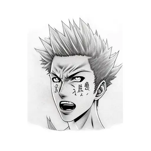 Katsuki Bakugo  tattoo design idea