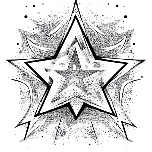 Star tattoo design idea