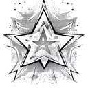 Star tattoo design idea
