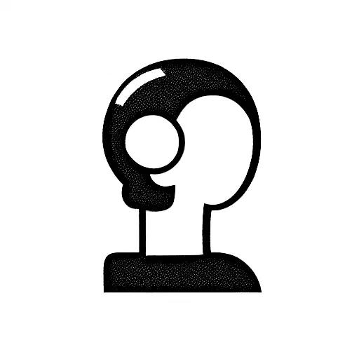 patent lego character in horizontal position from right profile who swims on a water which is interpreted as a line tattoo design idea