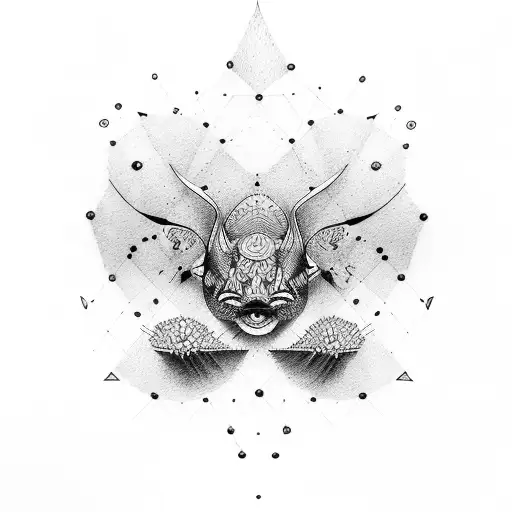 artist and swimmer tattoo design idea