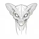 Alien tattoo design idea