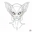 Alien tattoo design idea