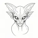 Alien tattoo design idea
