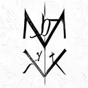 Yahweh written with the names of God from the Bible. tattoo design idea