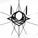 Yahweh written with the names of God from the Bible. tattoo design idea