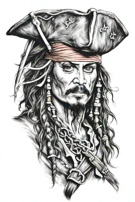 Jack sparrow arm tattoo   tattoo design idea