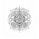 charme de protection et renouveau tattoo design idea