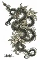 text fall + learn + rise tattoo design idea