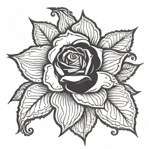 Yorkshire rose Leeds united badge tattoo design idea