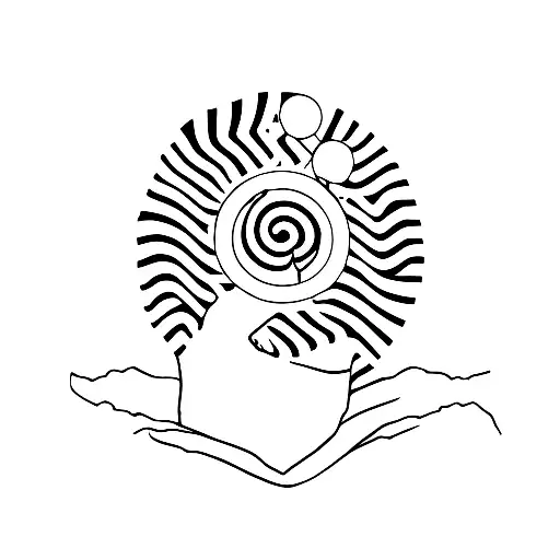 earth, broken bone, home tattoo design idea