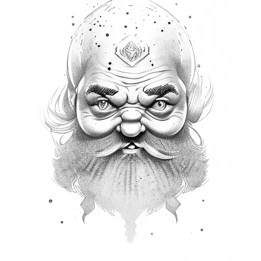 dwarf tattoo design idea
