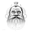 dwarf and chase tattoo design idea