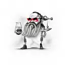 dwarf and chase tattoo design idea
