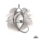 rocket cocoon tattoo design idea