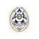 rocket cocoon tattoo design idea