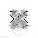 Combination of letters A and M tattoo design idea
