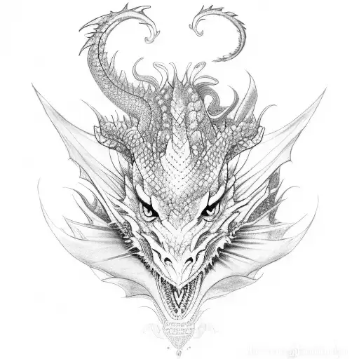  dragon and a fairy tattoo design idea