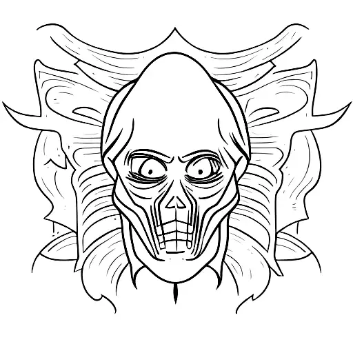 sheet ghost tattoo design idea