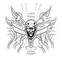 sheet ghost tattoo design idea