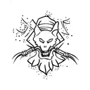 ghost- bed sheets tattoo design idea