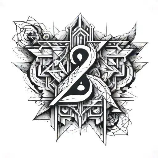 number 2 and number 9  tattoo design idea
