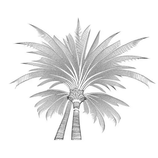 Palm Tree tattoo design idea