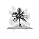 Palm Tree tattoo design idea