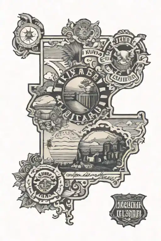 cousin inspired Arkansas and Missouri  tattoo design idea