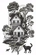 cousin inspired with grandparents house in the middle of Arkansas inspired  tattoo design idea