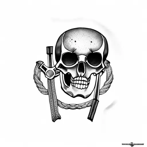 crossbones surgeon mask tattoo  tattoo design idea