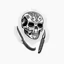 crossbones surgeon mask tattoo  tattoo design idea