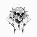 surgeon skull  tattoo design idea
