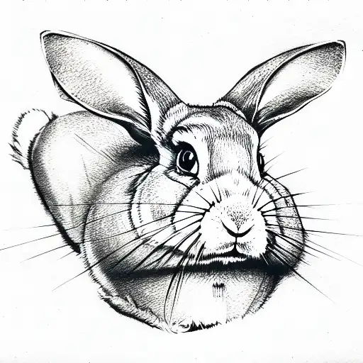 Rabbit from Matrix tattoo design idea
