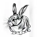 Rabbit from Matrix tattoo design idea