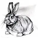 Rabbit from Matrix tattoo design idea