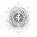 lakshmi om tattoo design idea