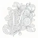 Gratitude  letters tattoo design idea